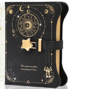 Celestial Night Sky Journal with Lock and Key.